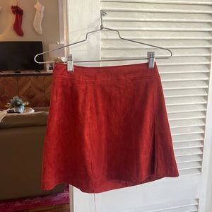 Forever 21 Rust Velvet Skort (Size 27)